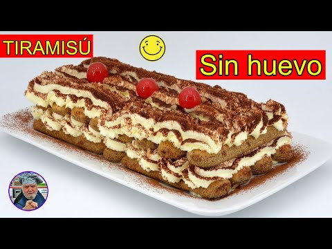 Como hacer tiramisú SIN HUEVO y SIN HORNO con queso mascarpone - recetas de Javier Romero