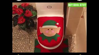Christmas Bathroom Rug Sets