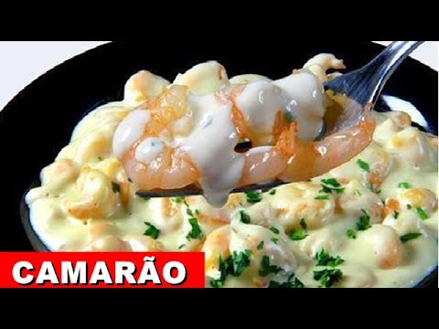 RECEITA: CAMARÃO AO MOLHO / CREME DE LEITE