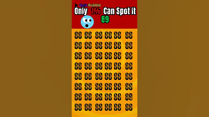 Dare you to you find 89? Test your eyes 👀”. #quizchallenge#testyoureyes     #reels