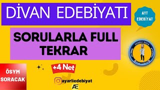 Di̇van Edebi̇yati Sorularla Full Tekrar Ayt Divan Edebiyatı Genel Tekrar 4Net