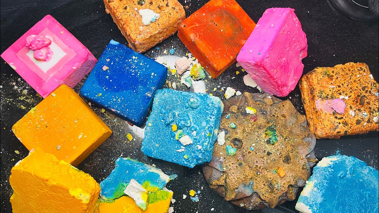 Colorful softies crunch 🫰🏻🫶🏻 #oddlysatisfying #gymchalk #satisfying  