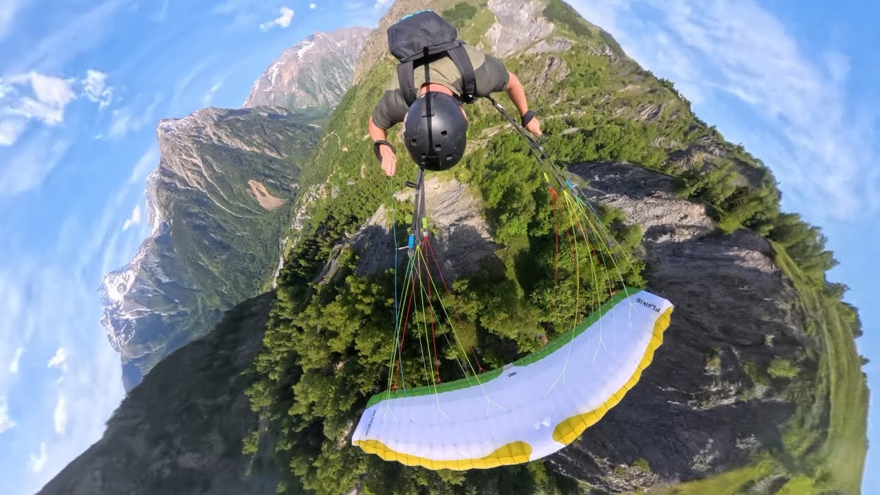 SPEEDFLY en level wing FLAME 13 aux Deux Alpes.