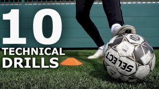 10 Technical Drills For Footballers | Become A Technical Master With These Exercises
