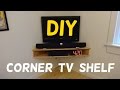 Build this Floating Corner TV Stand!