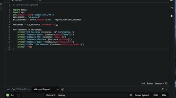 Write a Python script with boto3 to enumerate AWS EC2 Instances