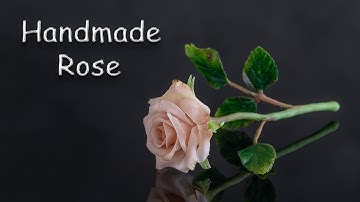 How to make realistic Rose. Full tutorial step by step. DIY clay flowers