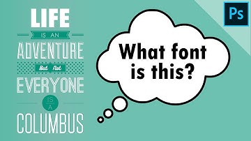 Find a matching font | PHOTOSHOP TUTORIAL - TIPS & TRICKS
