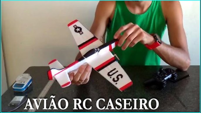 Como fazer um avião de controle remoto em casa - AeroÁguia.com -  Aeromodelismo Elétrico