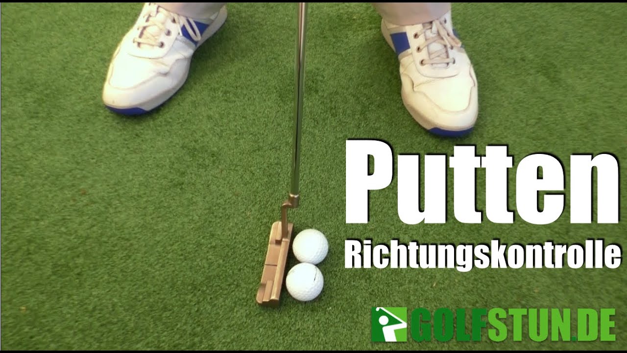 Putt-Training: Richtungskontrolle beim Putten - Golf-Übung - YouTube