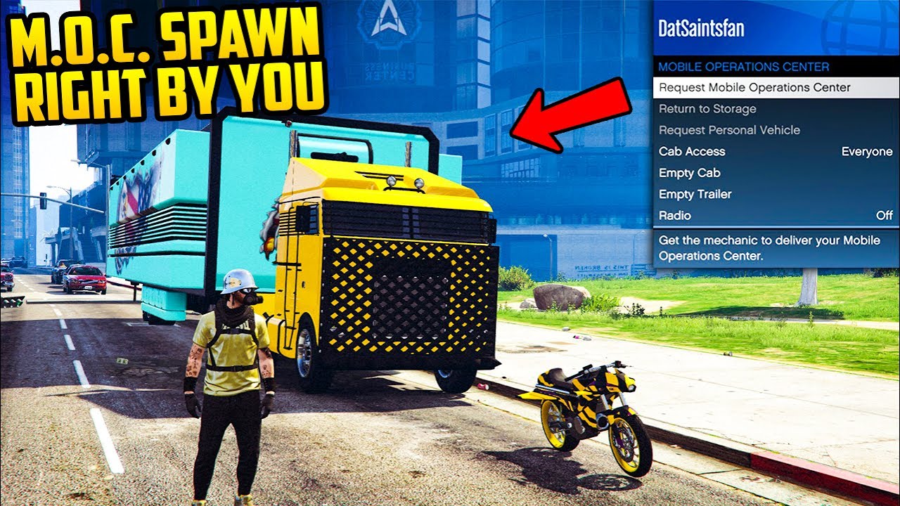 How To Spawn The M O C Anywhere Right Next To You Gta Online Tips Tricks Youtube