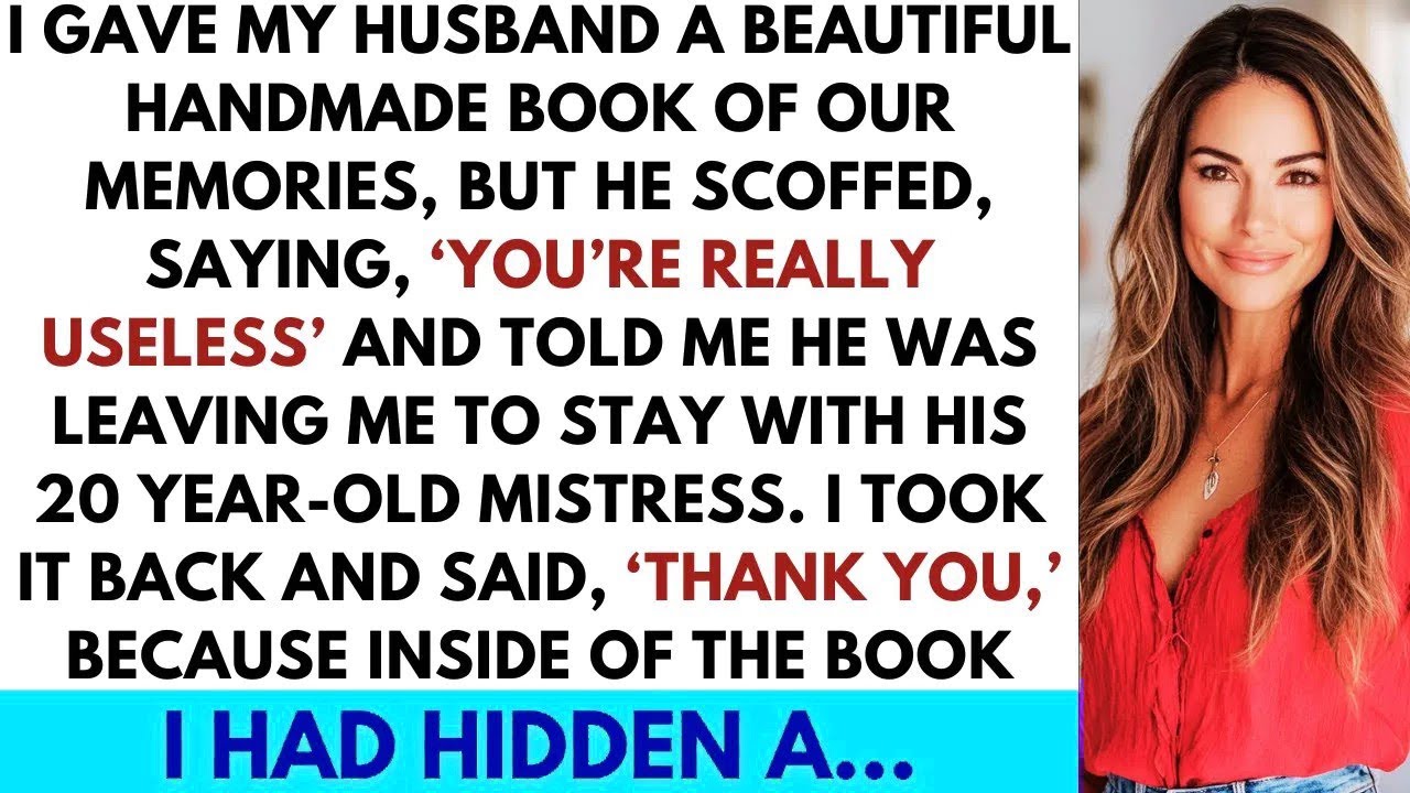 Husband mocks her gift and cheats—she reveals a hidden fortune, kicks him out, and thrives.
