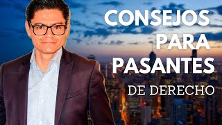 CONSEJOS PARA PASANTES