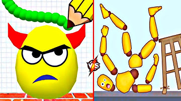 Ragdoll Break: Draw To Smash VS Twerk: Brain puzzles | All Levels | Satisfying ASMR Gameplay