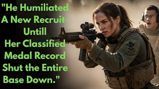 “He Humiliated the New Recruit — Until Her Classified Medal Record Shut the Entire Base Down.”