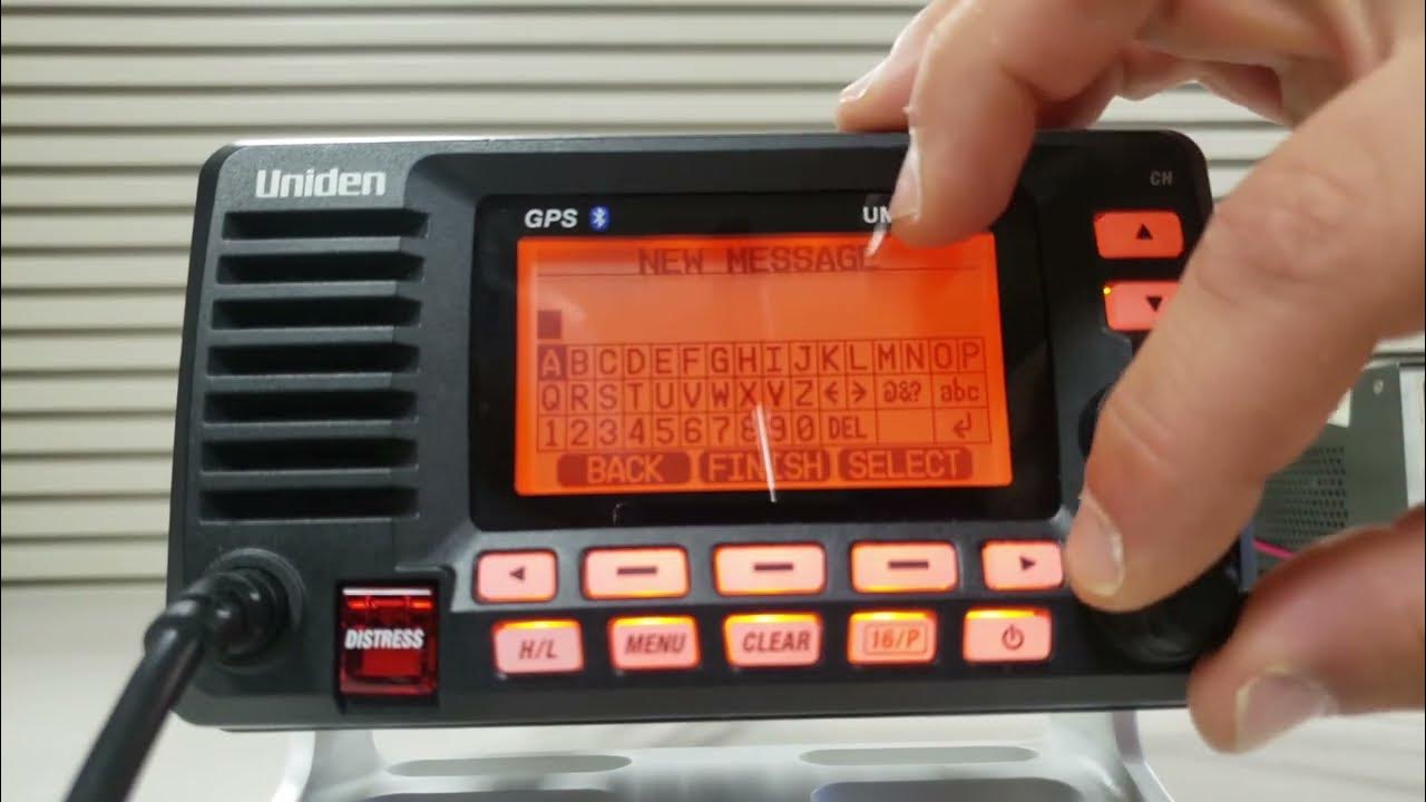 Text Messaging between UM725GBT Marine Radio and Smartphone YouTube