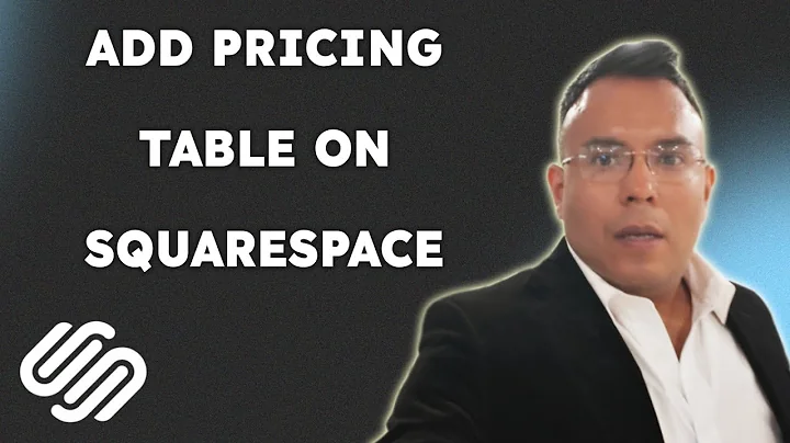 How to add pricing table on Squarespace  { 2025 edition }