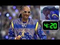 Snoop Dogg smokes before Halftime Show on Super Bowl Sunday