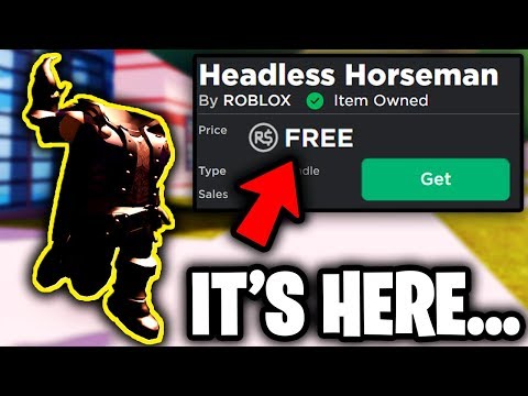 Get The Headless Horseman For Free Roblox Headless Head