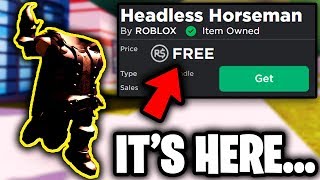 Get The Headless Horseman For Free Roblox Headless Head Youtube - headless head roblox id