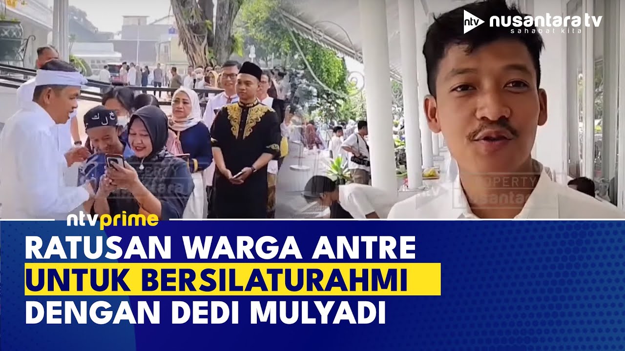 Gubernur Dedi Mulyadi Gelar Halal Bihalal di Gedung Pakuan, Warga Bandung Antre Panjang | NTV PRIME