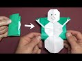 How to make a Snowman Pop-up Card ⛄ Step by Step ⛄ Pure Origami