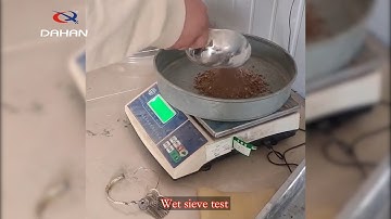 Wet Sieve Test for Particle Size Analysis