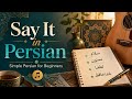 Say It in Persian