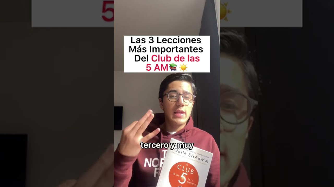 📚El Club de las 5 AM: Las 3 Lecciones Más Importantes☀️