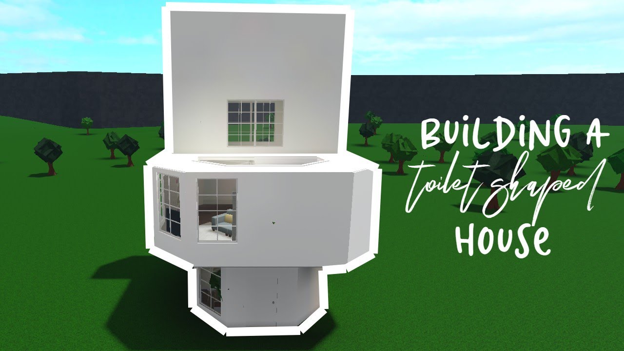 Building a TOILET SHAPED HOUSE in Bloxburg - YouTube