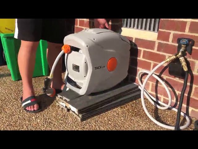 Giraffe Tools Retractable Garden Hose Reel : Install & Review 