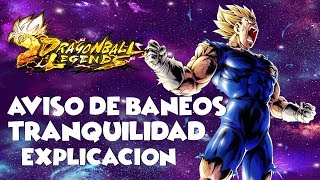 DRAGON BALL LEGENDS AVISO DE BANEOS EXPLICACION screenshot 1
