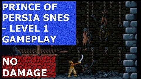 Prince of Persia Snes   Level 1 Gameplay - No Damage