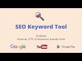 SEO Keyword tool: Analyse Volume, CPC and Keyword Trends