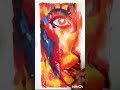 Acrylic painting portrait abstract for online diploma drawing teacher training course