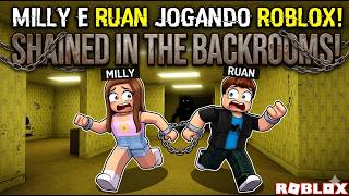 PRESO COM ELE! Milly e Ruan em Chained in the Backrooms (Roblox)