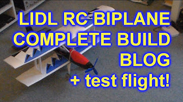 LIDL GLIDER BIPLANE BUILD BLOG +  MAIDEN!  - Lidl Glider RC Conversion