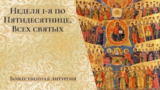 Неделя 1-я по Пятидесятнице, Всех святых. Божественная литургия