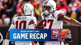 Browns hand 49ers FIRST LOSS of season after a miss field goal I Game Recap I CBS Sports