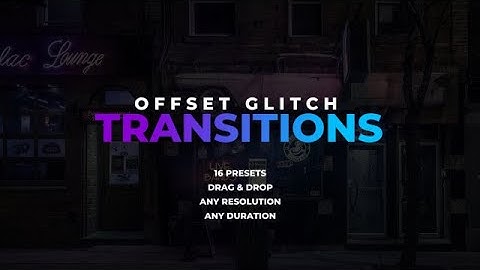 Offset Glitch Transitions Premiere Pro Presets