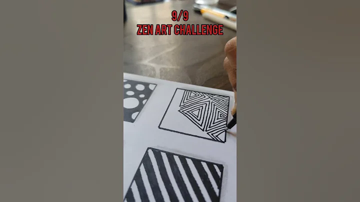 9/9 zen pattern challenge. . . #zentangle #zentangleart