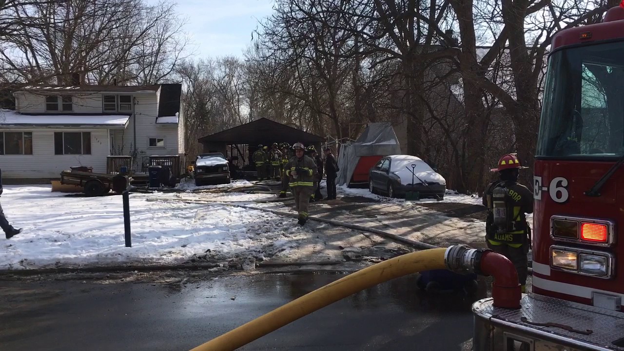See firefighters handle fire on Jewett Avenue in Ann Arbor YouTube