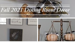 Fall 2021 Dining Room Tour\/Early Fall Decor