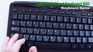 Microsoft Wired Keyboard 600 (Black)
