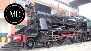 Salida histórica de La 3925 ! Locomotora Vulcan Foundry restaurada a nuevo, Ferroclub Escalada.