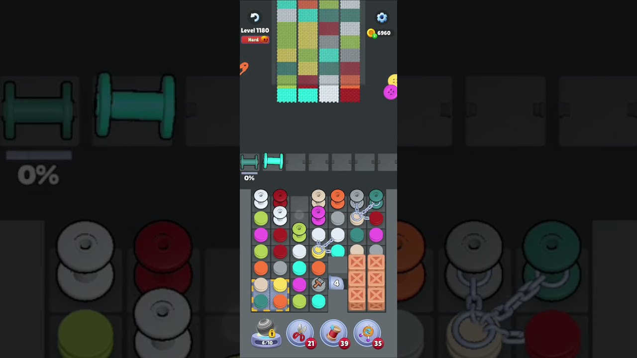 Knit Out Level 1180 Hard Walkthrough Solution 