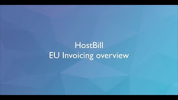 EU Invoicing in HostBill