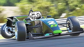 This is how my iRacing team mate likes to greet me in practice sessions...