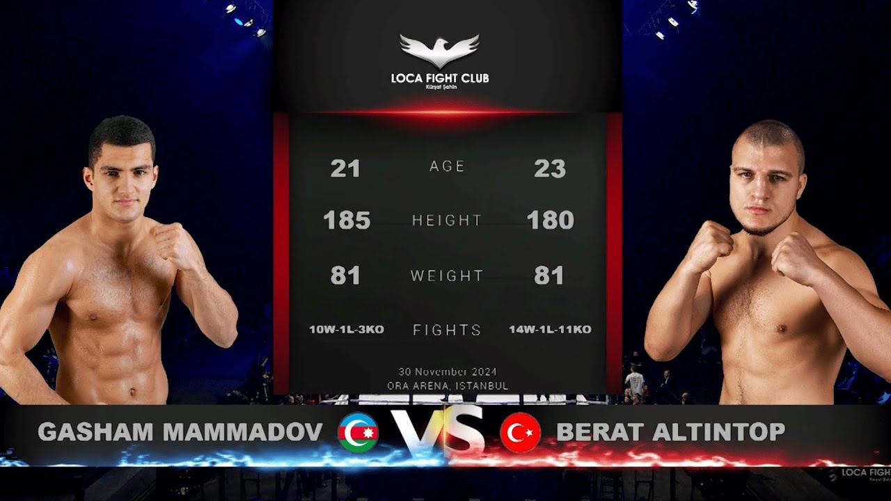 TÜRKİYE AZERBAYCAN   GASHAM MAMMADOV VS BERAT ALTINTOP MAÇIN TAMAMI!