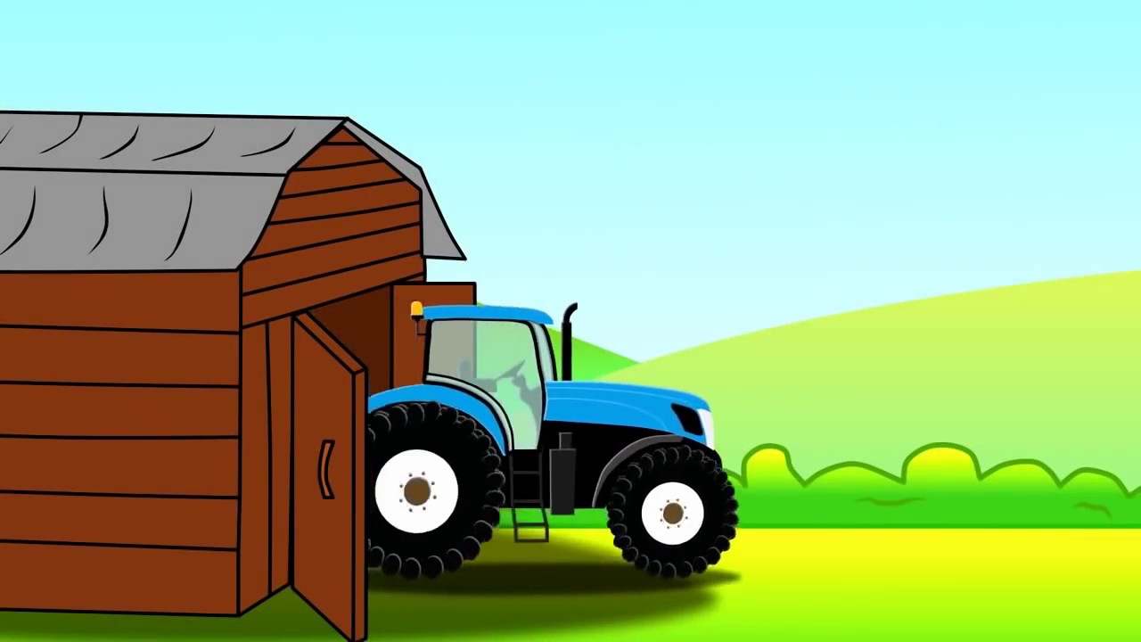 Трактор папа рисует